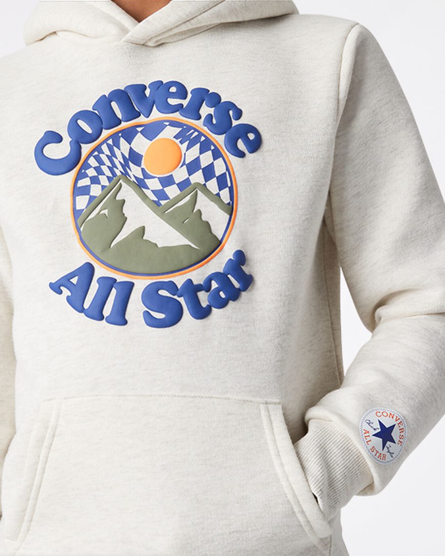 Boys' Converse Into The Wild Fleece Pullover Hoodie Beige | AU E03C5M